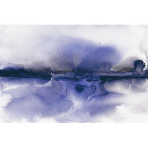 A September Morning Black Modern Wood Framed Art Print by Haase, Andrea