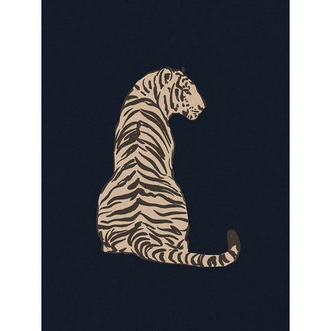 Big Jungle Cats III Black Modern Wood Framed Art Print with Double Matting by Barnes, Victoria