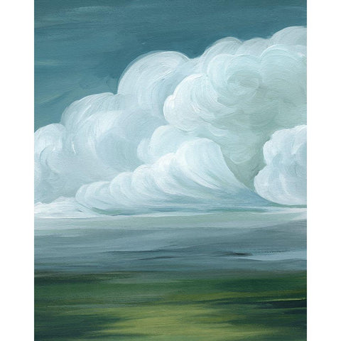 Coming Rainstorm II White Modern Wood Framed Art Print by Popp, Grace
