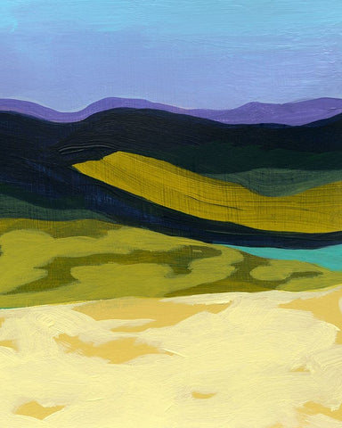 Sun Dappled Mountains IV Black Ornate Wood Framed Art Print with Double Matting by Popp, Grace