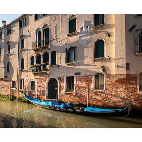 Good Morning Venice White Modern Wood Framed Art Print by Head, Danny