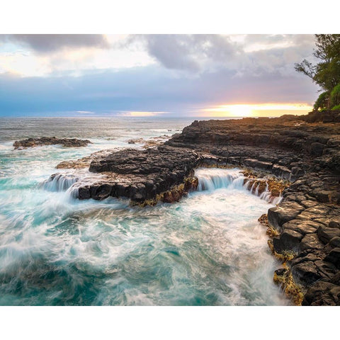 North Shore White Modern Wood Framed Art Print by Head, Danny