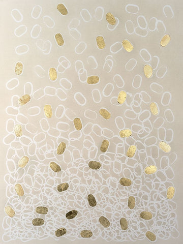 Capsules II Black Ornate Wood Framed Art Print with Double Matting by Lam, Vanna
