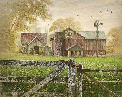 Time Honored I White Modern Wood Framed Art Print with Double Matting by Hunziker, Steve