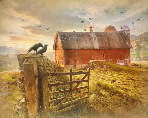 Time Honored IV Black Ornate Wood Framed Art Print with Double Matting by Hunziker, Steve