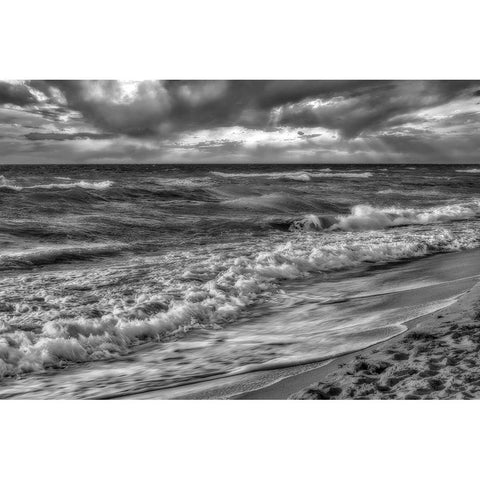 Hollywood Beach Florida  I Black Modern Wood Framed Art Print with Double Matting by Kearney, Franklin