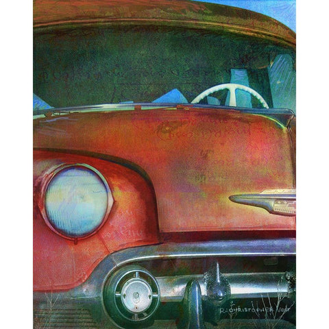 Rust Bucket White Modern Wood Framed Art Print by Vest, Chris