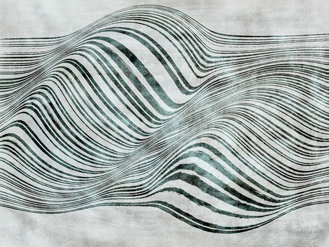 Forme de la mer White Modern Wood Framed Art Print with Double Matting by Surma And Guillen