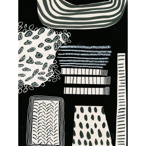 BAndW Fun III Black Modern Wood Framed Art Print with Double Matting by Moore, Regina