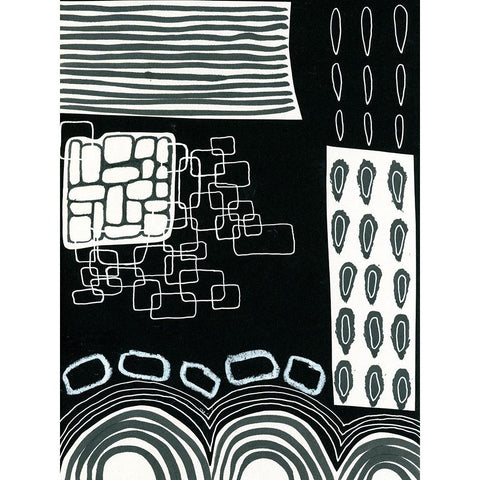 BAndW Fun IV Black Modern Wood Framed Art Print by Moore, Regina
