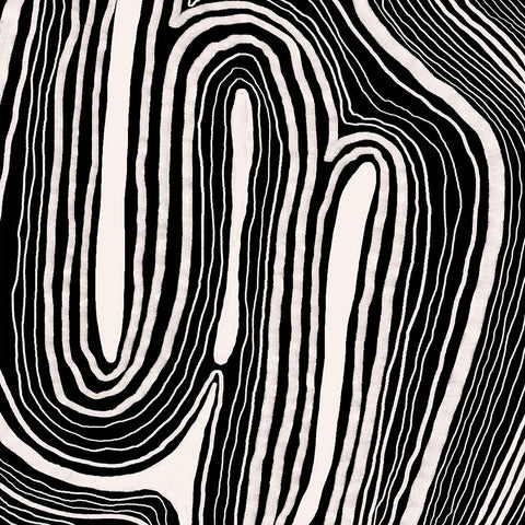 Dizziness I Black Modern Wood Framed Art Print by Moore, Regina