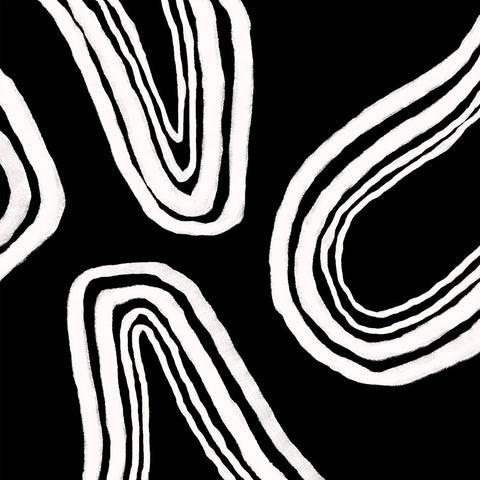 Dizziness III Black Ornate Wood Framed Art Print with Double Matting by Moore, Regina