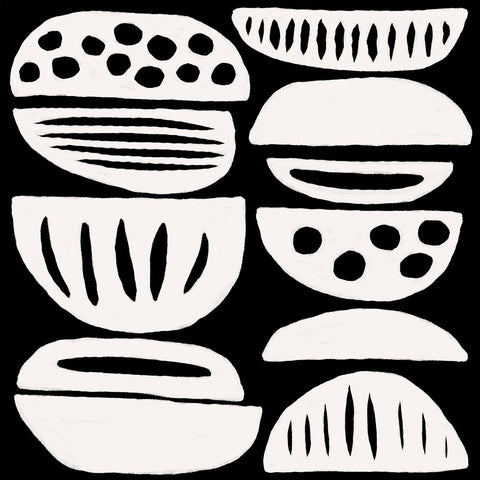 Dizziness IX Black Ornate Wood Framed Art Print with Double Matting by Moore, Regina