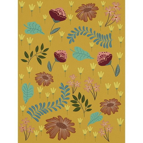 Pick A Daisy II Gold Ornate Wood Framed Art Print with Double Matting by Moore, Regina