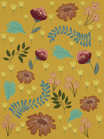 Pick A Daisy II Black Ornate Wood Framed Art Print with Double Matting by Moore, Regina