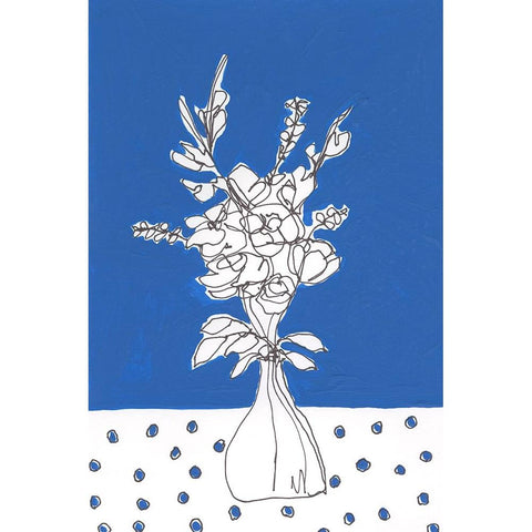 Floral Jardiniere III Black Modern Wood Framed Art Print with Double Matting by Moore, Regina