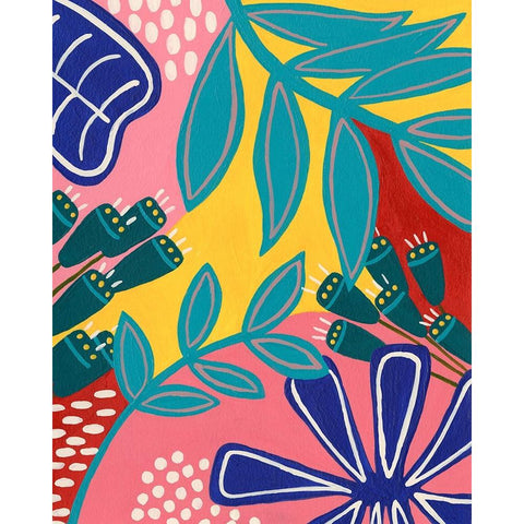 Bold Tropica I White Modern Wood Framed Art Print by Moore, Regina