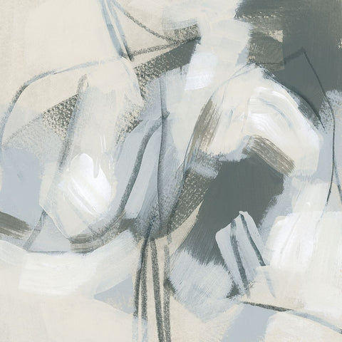 Graphite Tablulation I Black Ornate Wood Framed Art Print with Double Matting by Vess, June Erica