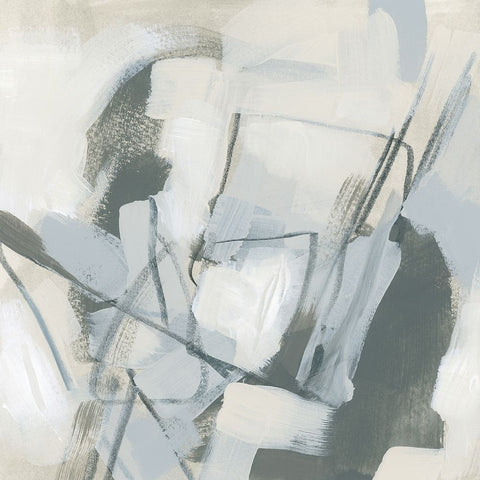 Graphite Tablulation III Black Ornate Wood Framed Art Print with Double Matting by Vess, June Erica