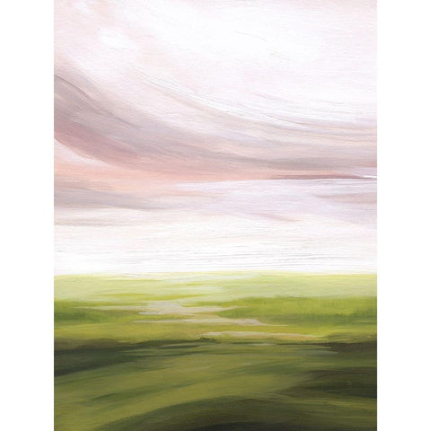 Watermelon Marsh I White Modern Wood Framed Art Print by Popp, Grace