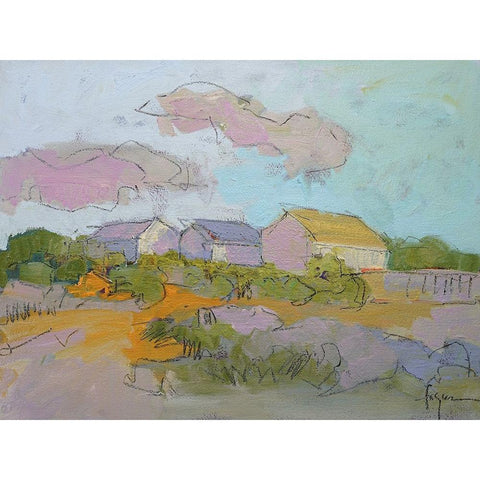 Shine on Me White Modern Wood Framed Art Print by Fagan, Dorothy