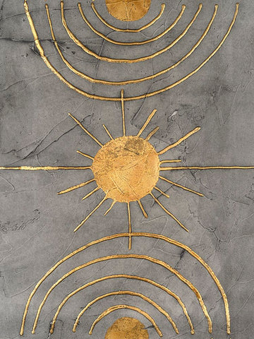 Solar Arcs II Black Modern Wood Framed Art Print by Willett, Michael