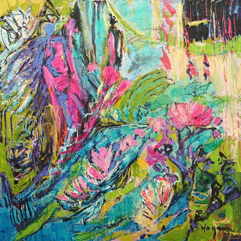 Raise a Cup of Soul Black Modern Wood Framed Art Print with Double Matting by Fagan, Dorothy