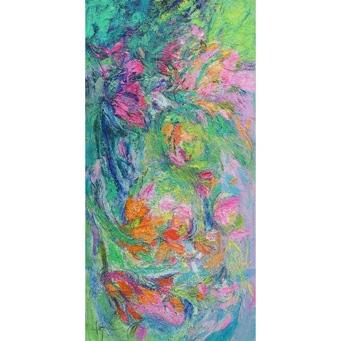 Floating to the Surface Black Modern Wood Framed Art Print by Fagan, Dorothy
