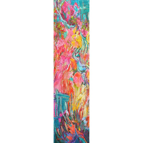 Goddess in Her Garden  II White Modern Wood Framed Art Print by Fagan, Dorothy