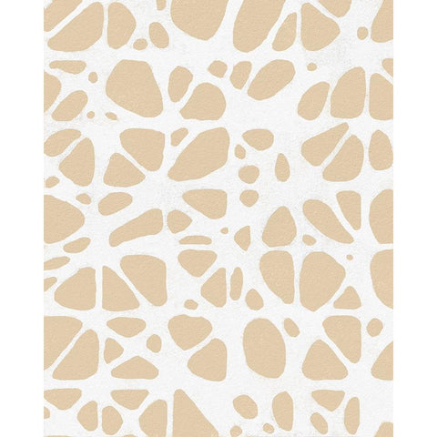 Vertical  Modern Batik  III White Modern Wood Framed Art Print by Saunders, Alonzo