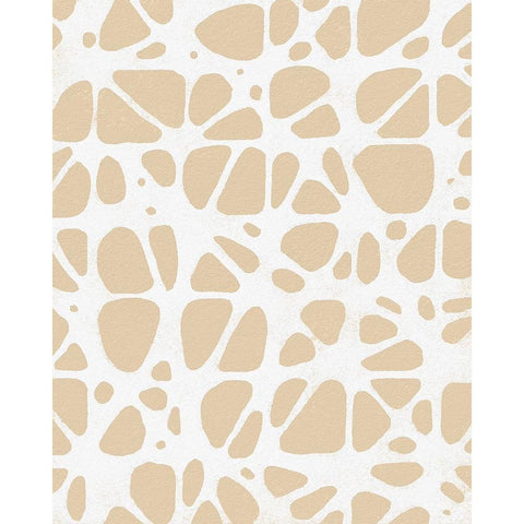 Vertical  Modern Batik  IV Black Modern Wood Framed Art Print with Double Matting by Saunders, Alonzo