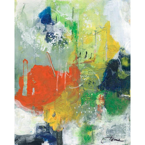 Delightful Dreams  II Black Modern Wood Framed Art Print with Double Matting by Combs, Joyce