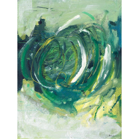 My Imagination I White Modern Wood Framed Art Print by Combs, Joyce