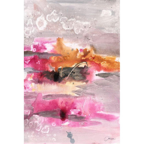Oh Joy I Black Modern Wood Framed Art Print with Double Matting by Combs, Joyce