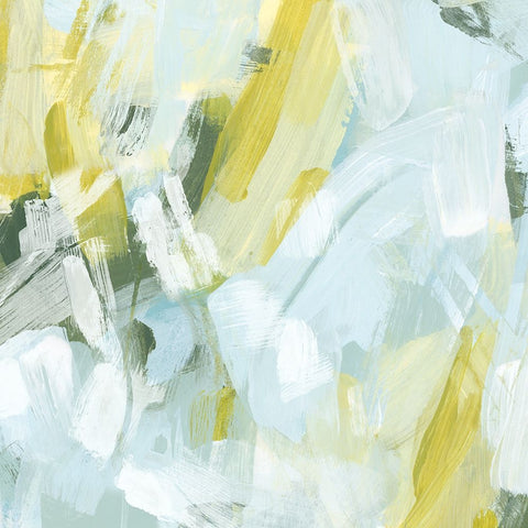 Citron Maze IV Black Ornate Wood Framed Art Print with Double Matting by Vess, June Erica