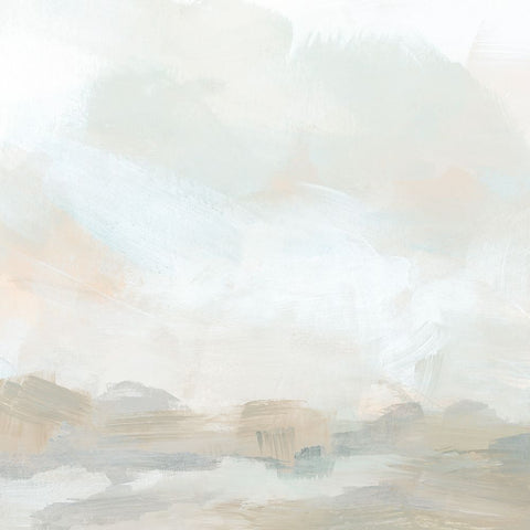 Mesa Whiteout I White Modern Wood Framed Art Print with Double Matting by Vess, June Erica