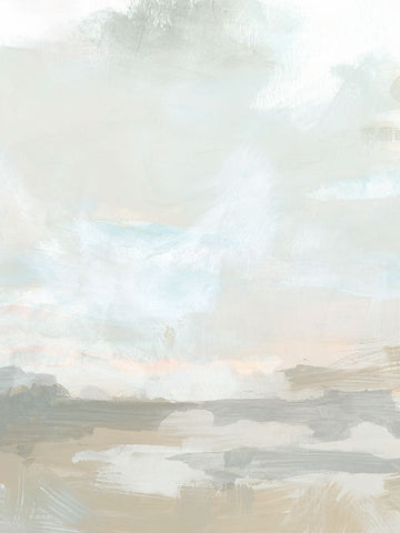 Mesa Whiteout IV White Modern Wood Framed Art Print with Double Matting by Vess, June Erica