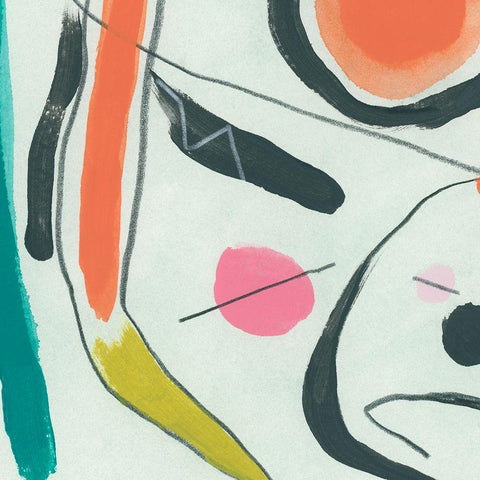 Aquatic Constant II Black Modern Wood Framed Art Print by Vess, June Erica