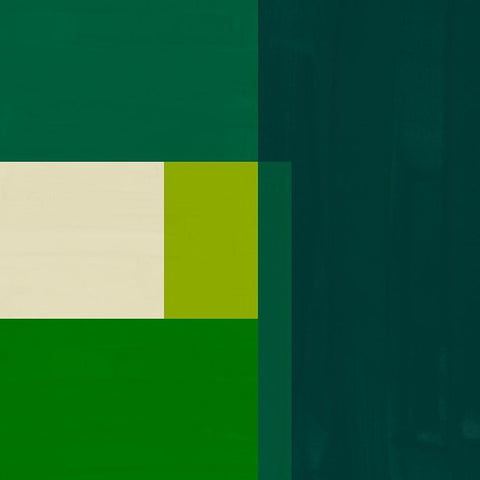 Emerald Centerpoint II Black Modern Wood Framed Art Print by Vess, June Erica