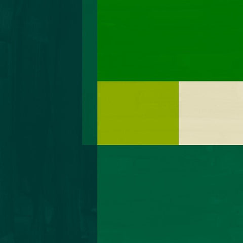 Emerald Centerpoint III Black Modern Wood Framed Art Print with Double Matting by Vess, June Erica