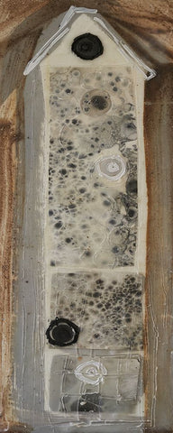 Honey Bee House VIII Black Ornate Wood Framed Art Print with Double Matting by Ferrell, Erin McGee