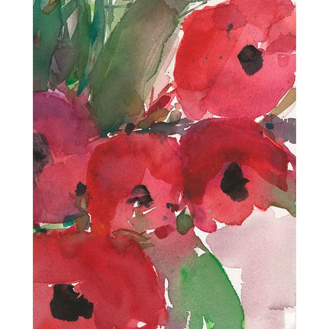 Behind the Meaning of Tulips II Black Modern Wood Framed Art Print by Dixon, Samuel