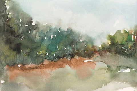 Rugged Terrain Moment II White Modern Wood Framed Art Print with Double Matting by Dixon, Samuel