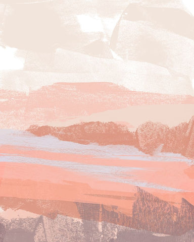 Paper Desert I White Modern Wood Framed Art Print with Double Matting by Green, Jacob