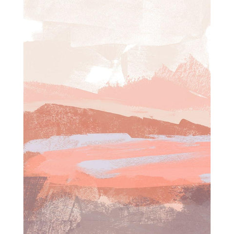 Paper Desert II White Modern Wood Framed Art Print by Green, Jacob