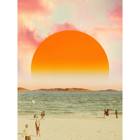 Retro Dreamscape II White Modern Wood Framed Art Print by Barnes, Victoria