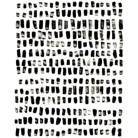 Ink March I Black Modern Wood Framed Art Print by Vess, June Erica