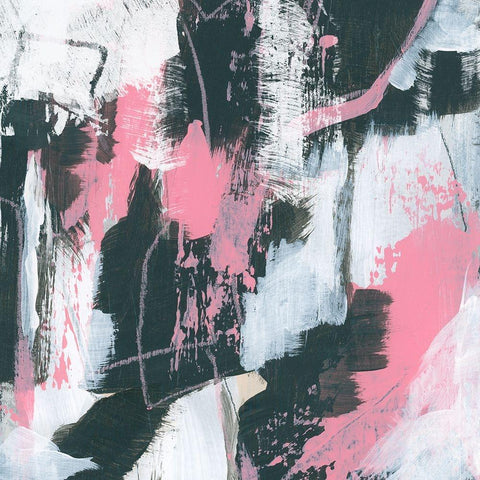 Graffiti Kiss I Gold Ornate Wood Framed Art Print with Double Matting by Vess, June Erica