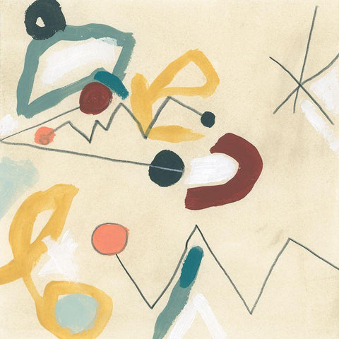 Ahora Mismo II Gold Ornate Wood Framed Art Print with Double Matting by Vess, June Erica