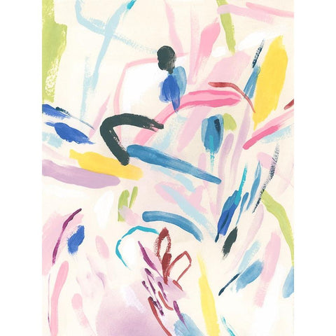 Petit Allegro II Gold Ornate Wood Framed Art Print with Double Matting by Vess, June Erica